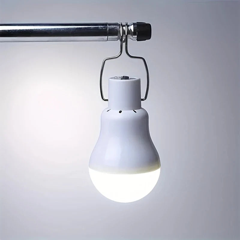 Ampoule solaire puissante LED avec panneau solaire, usage intérieur et extérieur à faible consommation