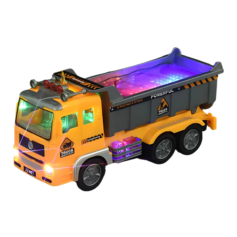 Babykindwelt LöschMobil Feuerwehrfahrzeug – 4D LED Feuerwehrauto mit Sound für Kinder 1–5 Jahre
