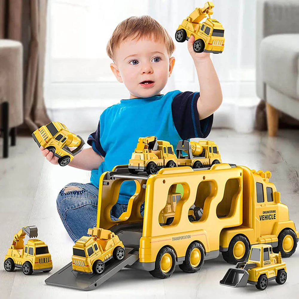 Auto Spielzeug 2 Jahre mit Spielzeug-Bagger für 2-jährige Jungs pädagogisch wertvoll und bunt
