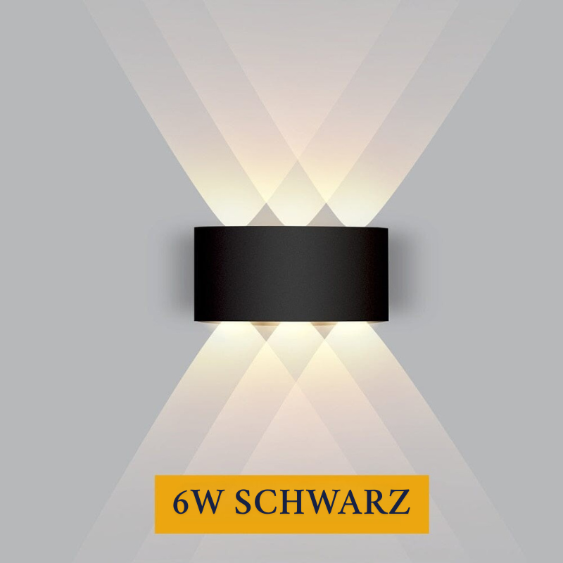 Außenwandleuchten LED – wasserdichte Up Down Wandleuchte aus Aluminium, energieeffizienter Wandstrahler