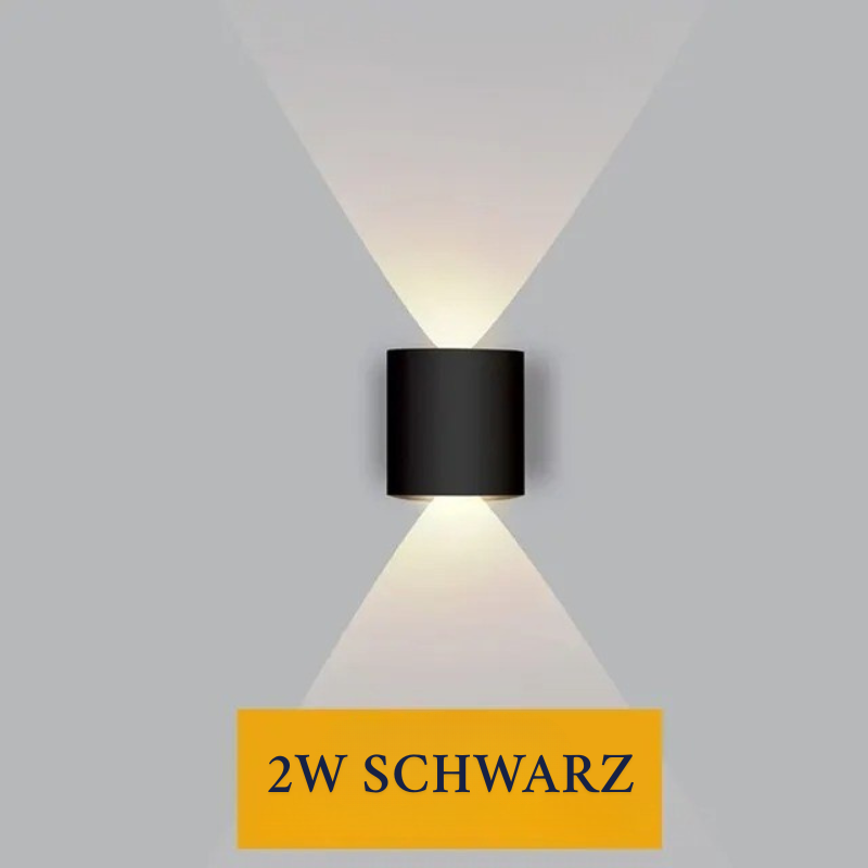 Außenwandleuchten LED – wasserdichte Up Down Wandleuchte aus Aluminium, energieeffizienter Wandstrahler