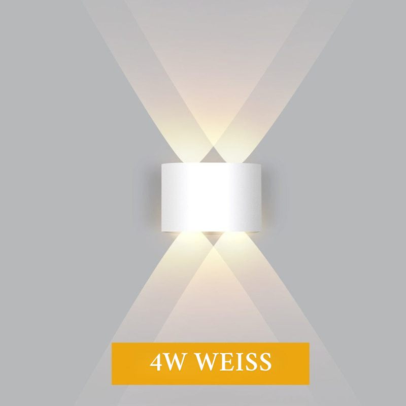 Außenwandleuchten LED – wasserdichte Up Down Wandleuchte aus Aluminium, energieeffizienter Wandstrahler
