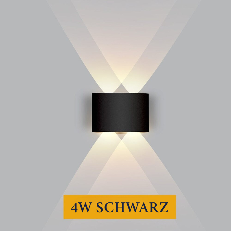 Außenwandleuchten LED – wasserdichte Up Down Wandleuchte aus Aluminium, energieeffizienter Wandstrahler