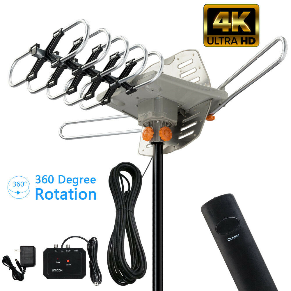 990 Meilen HD-TV-Außenantenne | Dualband, 360°-Empfang und einfache Installation für Home Entertainment