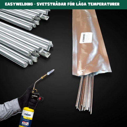 Alutite svetstrådar för låga temperaturer idealiska för enkel lödning och metallreparation