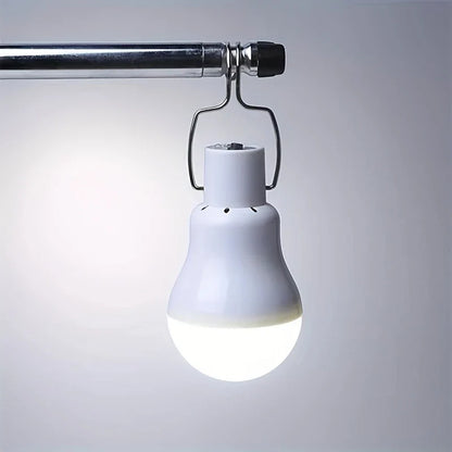 Ampoule solaire puissante LED avec panneau solaire, usage intérieur et extérieur à faible consommation