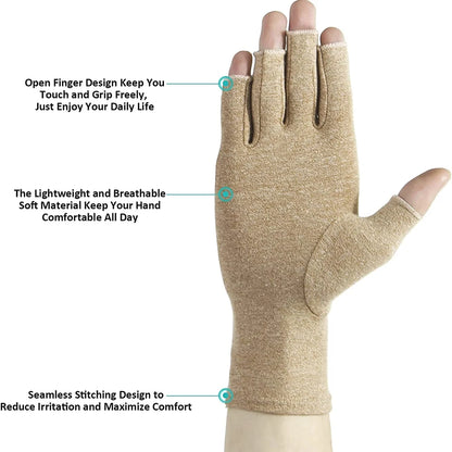 Arthrosehandschuhe Kompressionshandschuh mit offenen Fingern – Arthrose Handschuhe Rossmann Alternative